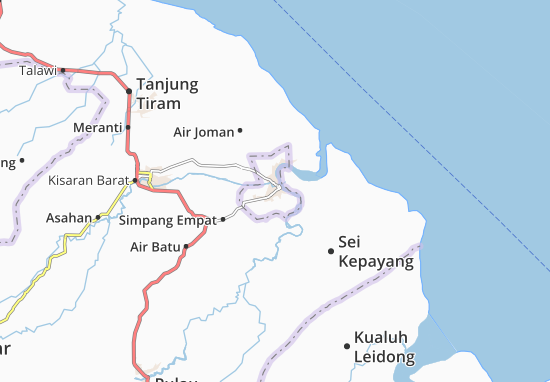 Karte Stadtplan Asahan-Kodya