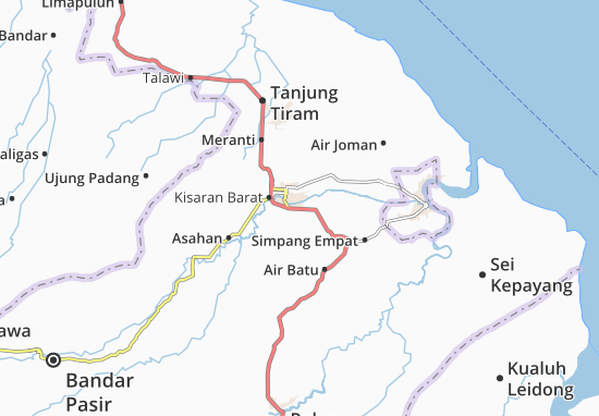 Kaart Plattegrond Kisaran Timur