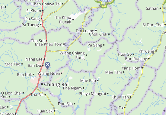 Kaart Plattegrond Wiang Chiang Rung