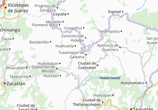 Mapa Caxhuacan