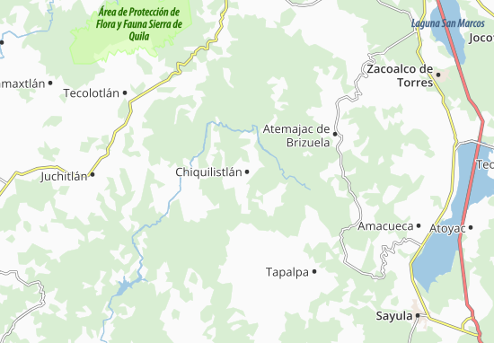 Mapa Chiquilistlán