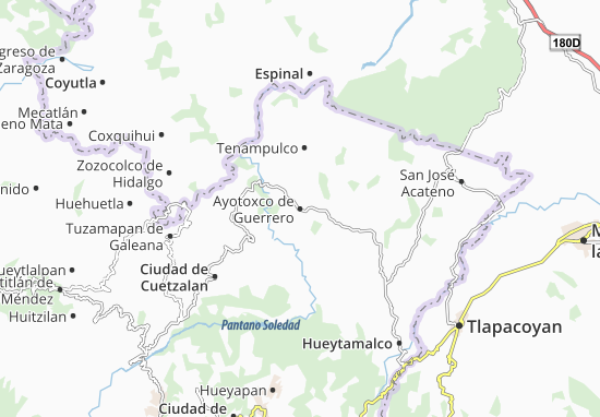 Ayotoxco de Guerrero Map