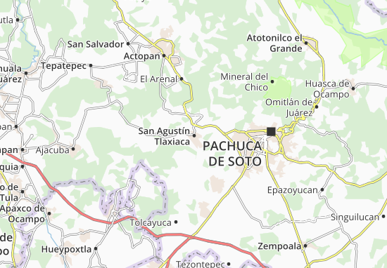 Carte-Plan San Agustín Tlaxiaca