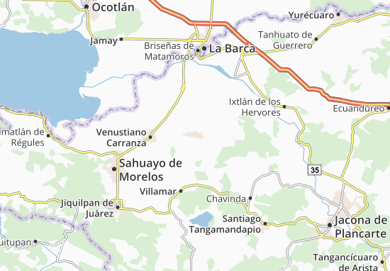 Kaart Plattegrond Pajacuarán