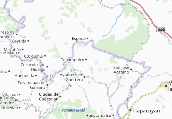 Karte Stadtplan Tenampulco