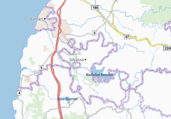 Mapa Silvassa