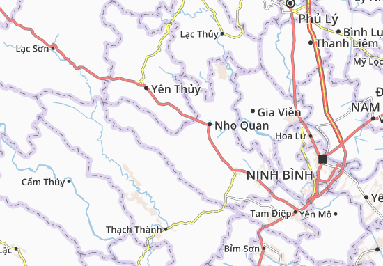 Karte Stadtplan Yên Quang