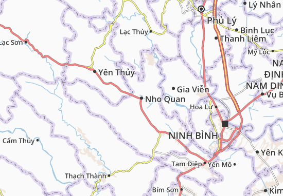 Karte Stadtplan Nho Quan