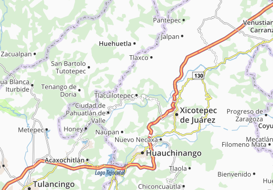 Mapa Tlacuilotepec