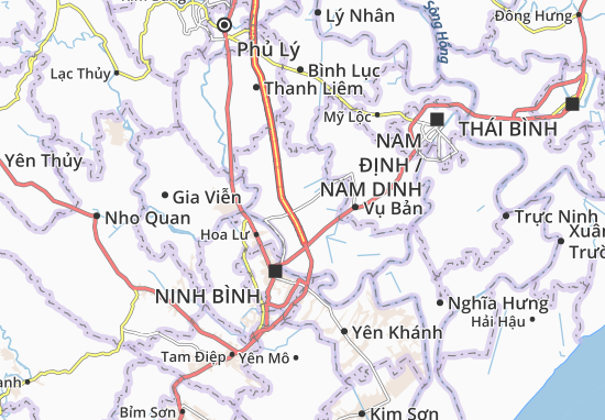 Kaart Plattegrond Ý Yên
