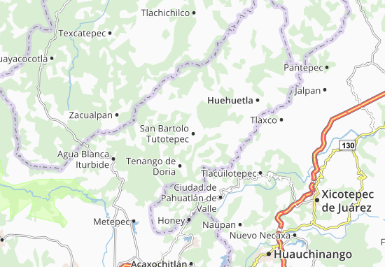 Karte Stadtplan San Bartolo Tutotepec
