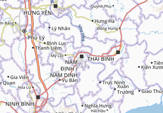 Karte Stadtplan Nam Định