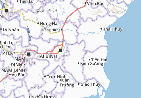 Kaart Plattegrond Vũ Tây