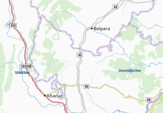 Mapa Kantabanji