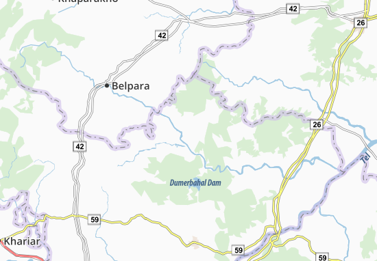 Kaart Plattegrond Tikarapara