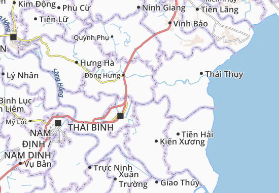 Kaart Plattegrond Đông Á