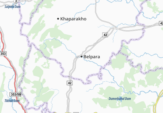 Kaart Plattegrond Belpara