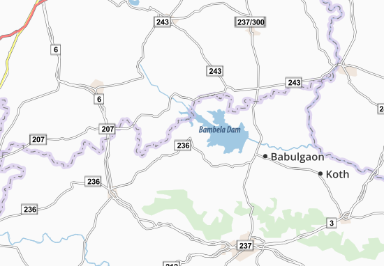 Karte Stadtplan Dabha