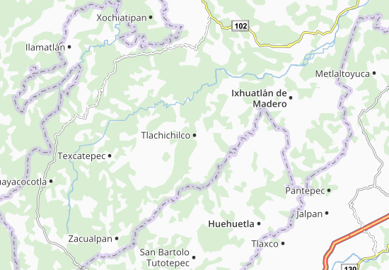 Mapa Tlachichilco