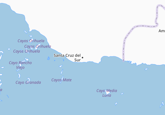 Mapa Santa Cruz del Sur