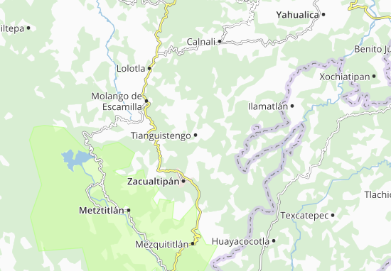 Mapa Tianguistengo