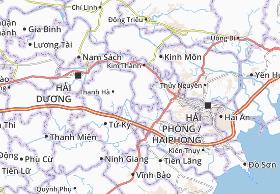 Kaart Plattegrond Liên Hòa
