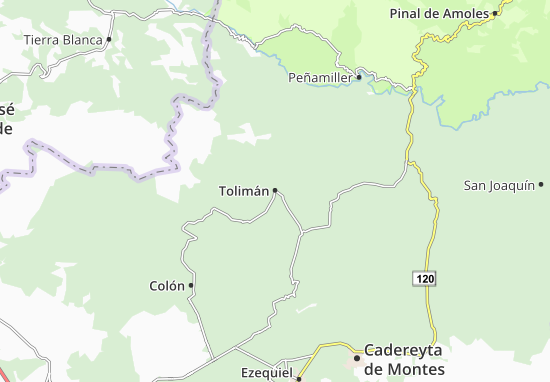 Kaart Plattegrond Tolimán