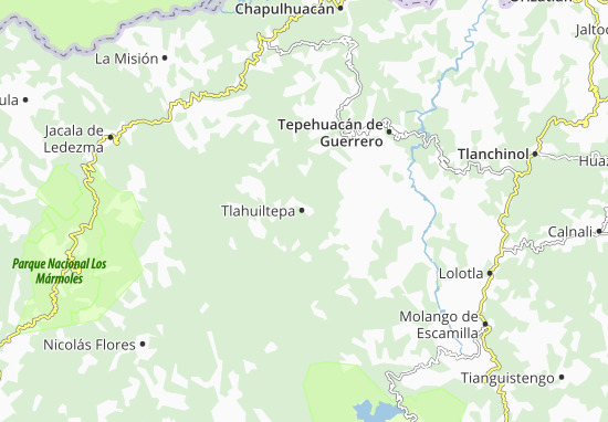 Karte Stadtplan Tlahuiltepa