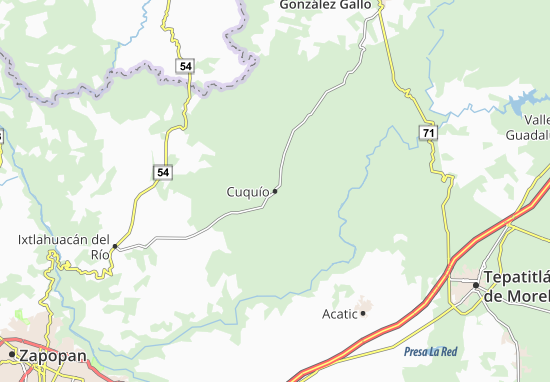 Kaart Plattegrond Cuquío
