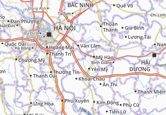 Karte Stadtplan Vĩnh Khúc