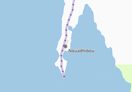 Mapa Nouadhibou