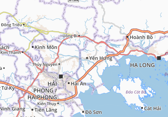 Kaart Plattegrond Yên Giang