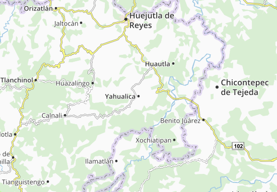 Mapa Yahualica