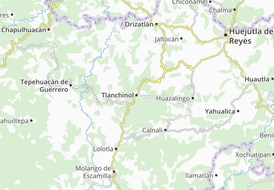 Karte Stadtplan Tlanchinol