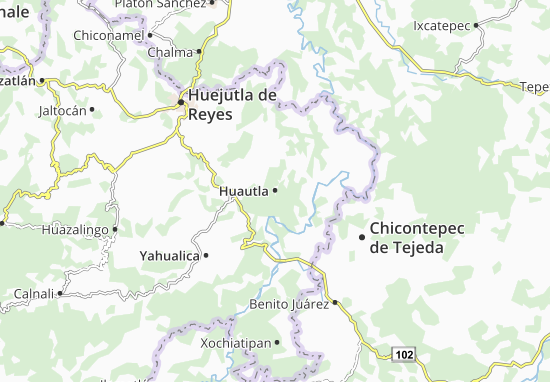 Karte Stadtplan Huautla