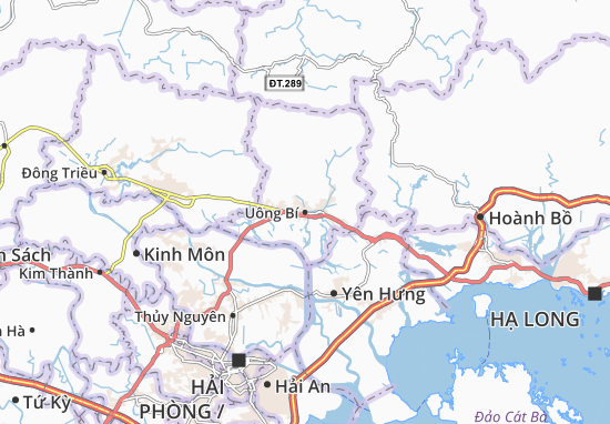 Karte Stadtplan Uông Bí