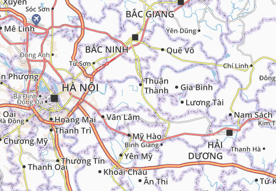 Kaart Plattegrond Gia Đông