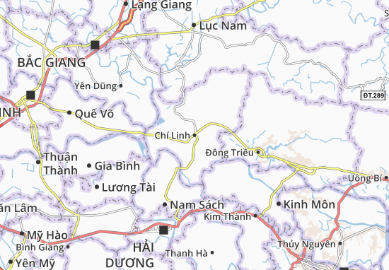 Karte Stadtplan Chí Linh