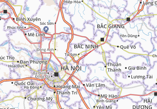 Karte Stadtplan Từ Sơn