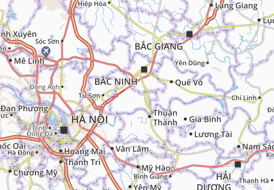 Michelin Hien Van Map Viamichelin