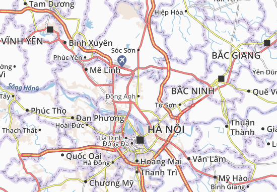 Kaart Plattegrond Đông Anh