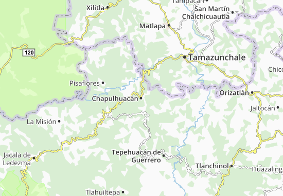 Kaart Plattegrond Chapulhuacán