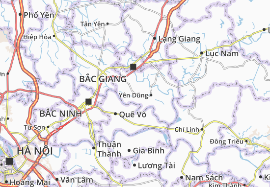 Kaart Plattegrond Yên Lư