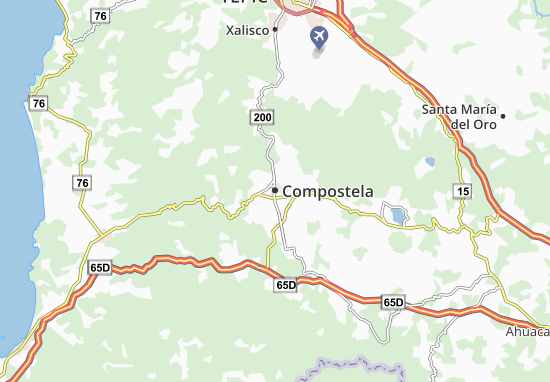 Karte Stadtplan Compostela