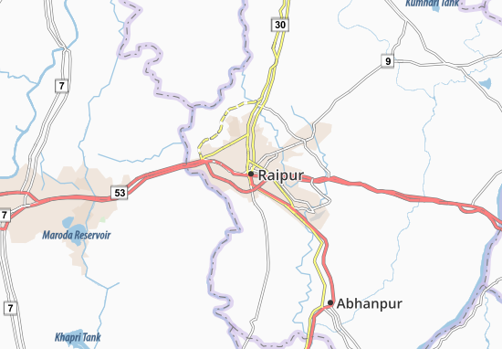 Mapa Raipur