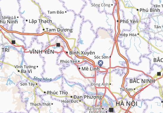 Karte Stadtplan Nam Viêm
