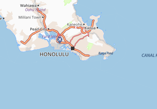 Mapa Waikiki