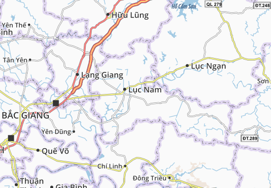 Karte Stadtplan Cương Sơn