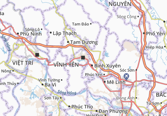 Mapa Vĩnh Yên