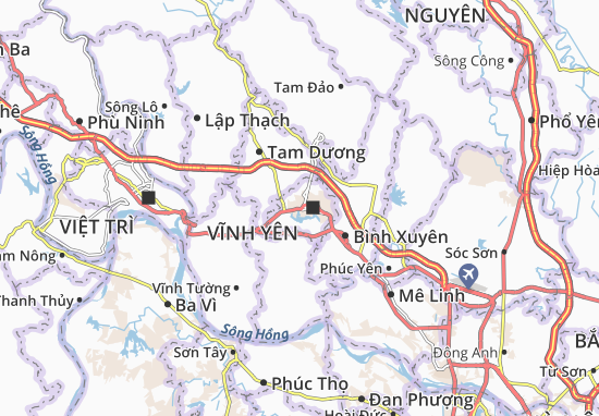 Karte Stadtplan Tích Sơn